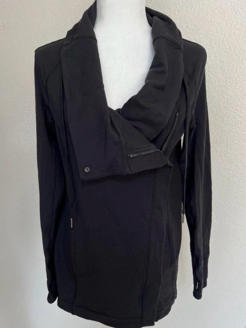 Lululemon Black Asymmetrical Wrap Jacket